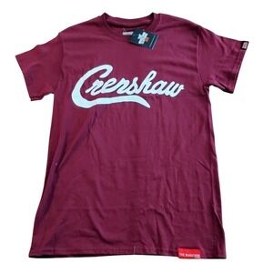 NWT The Marathon Clothing Crenshaw Logo Burgundy T-Shirt Small Holiday Gift